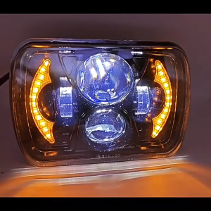 LED Car Headlight 4x6" 5x7" Running Turning Light High Beam Low Beam For Toyota MR2CelicaSupraNissan 240SX Car Accessories