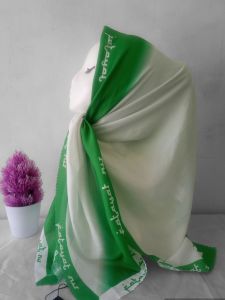 Kerudung Fatayat NU Warna Hijau Putih dan Coklat Hitam Motif terbaru