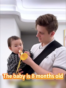 doudou Baby Mini Voice Changing Whistle Horn Soft Easy to Hold Fun Blowing Trumpet Musical Toy