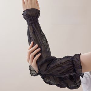 Miiow | Lace Sleeve Covers Womens Loose Ice Sleeves For Cycling And Driving Outdoor Activities Sun Protection And UV Protection