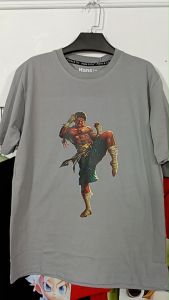 Kaos Pria 3 Dimensi Motif Muay Thai Boxing Tshirt Oblong Katun 24s H0183 By Hans & Co