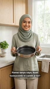 Korkmaz Altima Honeycomb Non-Stick Frying Pan 20cm 1.35L Induction Compatible