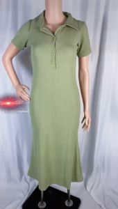 Dress Midi Rajut 7064 Mermaid Duyung Bahan Rajut Premium Realpict LD 80-100 PJG 120 CM