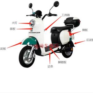 ShiHai Auto Industry Turtle King 3rd Generation Full Set Plastic Parts Front Fender Headlights Tail Lights for Electric Vehicles