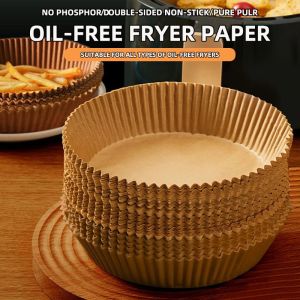 25/50PCS Air Fryer Baking Oil-proof and Oil-absorbing Paper for Household Barbecue Plate Food