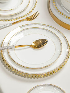 mornenjoy | Home New Design Luxury Ceramic Porcelain Dinnerware Set