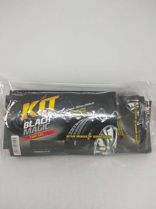 Kit Black Magic Sachet 35ml Semir Ban Pengkilap Ban Isi 12 Sachet