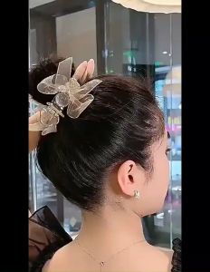 Wisell กิ๊ฟหนีบผม ประดับโบว์ และพลอยเทียม กิ๊บติดผมสตรีสไตล์เกาหลี Hair Clips