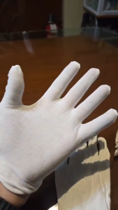 12 Pairs Inspection White Cotton Gloves Work High Stretch Gloves for Coin Jewelry Silver Cotton