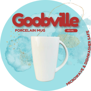 GOOBVILLE Porcelain Mug | Cangkir Keramik | Mug Kopi Porselen