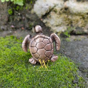 Knob Laci Lemari Meja Kuningan Antik Motif Kura Kura 1 Pcs