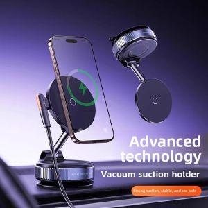 Wireless Charging Magnetic Phone Holder for Car Navigation