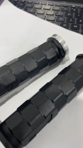 Paket murah grip octagon plus jalu stang chrome model heng spiral handgrip octagon