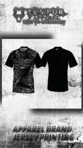 Kaos Running baju olahraga lari bahan jersey motif depan