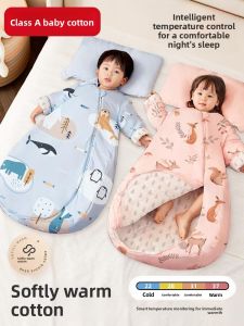 MONLEYTA | Thickened Autumn Winter Baby Sleeping Bag Constant Temperature Spring Summer Universal Children Anti-Cold Anti-Kick Quilt