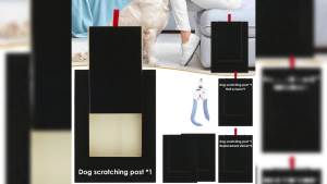 Dog Scratch Pad For Nails Dog Nail File Sandpaper Scratching Board For Dogs Paw Interactive Pet Dog Nail Grinders Relaxing Toy