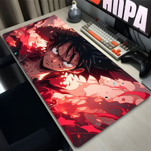 Bandai | Big MousePad Gamer Extended Mouse Pad one piece luffy with Anime Gaming Accessories Lock Edge Rubber Desk Mat Popular Mousepad