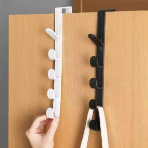 ( G5K ) Gantungan Tas Baju Kunci Dasi Door Hanger Pintu Belakang 5 Kait / Tingkat Universal