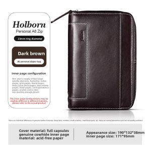 Filofax | Genuine Leather A6 Notebook Multi-use Bag