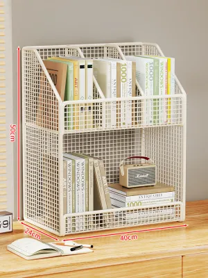Mobile Rolling Bookshelf & Storage Cabinet for Kids & Office