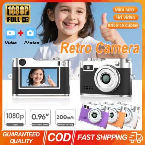 Aitemay DC26 Retro Mini Compact Digital Camera 0.96 Inch 1080P HD Outdoor Travel Photo Camera Portable Kids Camera Supports TF Card