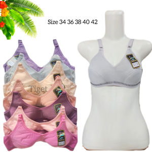 3 PCS BH Bra Sport Wanita Perempuan Dewasa Tanpa Kawat dan Busa Tipis Ukuran 36 38 40 42 Evita