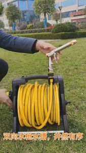 10M-35M Garden Hose Reel Set Water Pipe Storage Rack Hose Roller Watering High-pressure Water Nozzle car wash kit