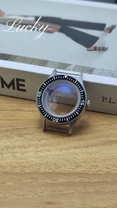 40mm Silver Black Rose High Quality Retro Series Diving Double Domed Coated Sapphire Glass Watch Case Fit NH34 NH35 NH36 4R35
