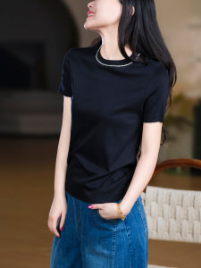 XIAOER | High Quality Cotton Non-crease Straight Shoulder Short Sleeve T-Shirt