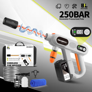 250Bar เครื่องล้างรถไม่แปรงถ่านแบบ5อิน1เครื่องมือทำความสะอาดสวนในครัวเรือนไร้สาย3เกียร์สำหรับแบตเตอรี่ Makita 18V-21V