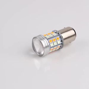 Bóng Đèn LED Ô Tô Hai Màu T20 7443 W21/5W 1157 BAY15D 45SMD T25 3157 P27/7W CANBUS Đèn Phanh DRL Xi Nhan 12V Đa Năng