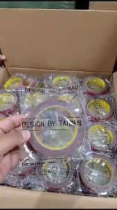 Double Tape Merah 2 Sisi Super Kuat Lebar 6mm 10mm 20mm Doble Tap Tip Perekat 3 m Lem Selotip Foam 3M Bolak Balik Merah Adhasive Strong Murah