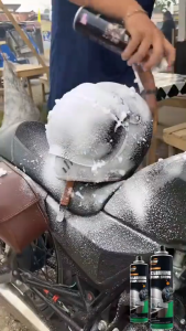 BunMo Motorcycle helmet disinfectant sanitary foam helmet cleaner no need to wash Just wipe it dry