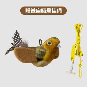 Realistic Sound Making Toy Bird Cat Toy Interactive Kittens Squeaky Toy Durable Chew Resistant Keep Cats Entertained