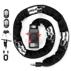 Khóa Điều Khiển Từ Xa Cho Xe Ninebot Max G30 G2 G3 Dualtron Zero Xe Điện Với Báo Động 110dB Chống Nước An Ninh Dây Xích