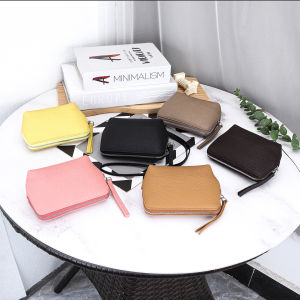 First Layer Cowhide Ladies Halter Neck Small Bag Genuine Leather Key Bag Document Bag