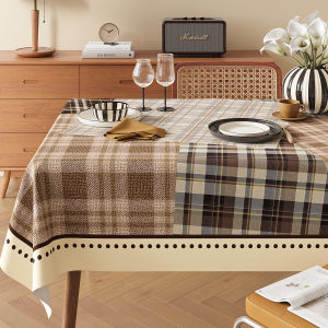 HOUGOUXIANG | Oil-Resistant Water-Resistant Heat-Resistant No-Wash Required Tablecloth
