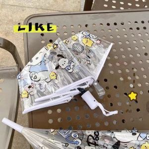 Mũi Trùm Đầu Tự Động Trong Suốt Họa Tiết Hoạt Hình Dễ Thương Của Chú Chó Pachatoo Và Chú Chó GINGER Bánh Tráng Tròn