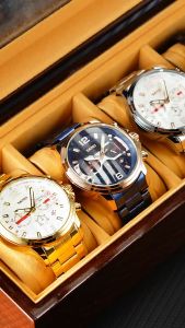 PENGIRIMAN INSTANT -- Jam tangan pria rantai crono aktif SKMEI 9332 Original waterresist