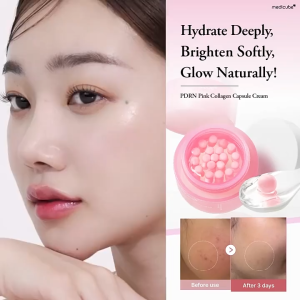 【SG READY STOCK】Medicube Salmon DNA PDRN Pink Collagen Capsule Cream Face Moisturizer | Lightweight Moisturizing Cream | PDRN Niacinamide for Uneven Skin Tone Glow hydration 55g