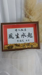 TTEEN GIFT Good Fortune Lucky Wealth Photo Picture Frame Shop Opening Gift 金元宝铜钱发财招财相框摆件开业开张礼物