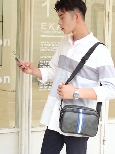 Mens Leather Sling Bag Messenger Bag Cross Body Shoulder Beg Lelaki Kulit Halal [Msia Stock]