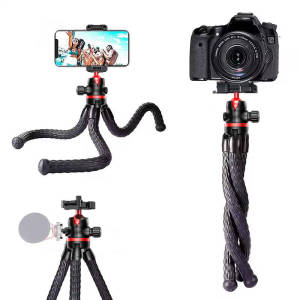 FGCLSY 2025 Octopus ขาตั้งกล้องแบบยืดหยุ่นสําหรับ iPhone สมาร์ทโฟนกล้อง DSLR 2in1 การออกแบบผู้ถือโทรศัพท์ด้านข้างรองเท้าเย็น 1/4 สกรู