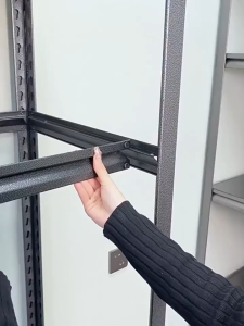 LULU Household Shelf Multi Layer Storage Rack Living Room Balcony Warehouse Storage Rack Supermarket Express Angle Steel Storage Rack Heavy Duty Iron Frame For Home Garage Supermarket Warehouse Use