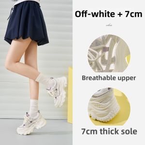Josiny | Breathable Mesh Height Increasing Thick Sole Womens Shoes