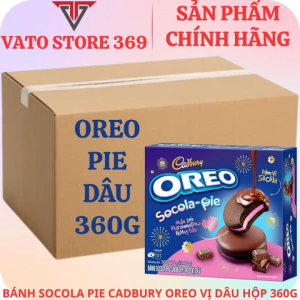 Bánh socola pie cadbury OREO dâu hộp 360g