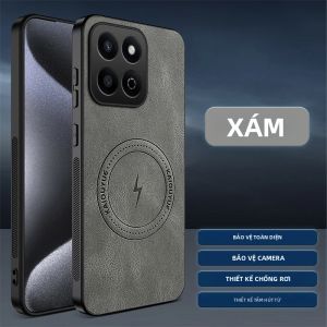 Ốp Lưng Da PU Cao Cấp Cho Honor Play 60 Plus/X7C - Hút Từ Tính Chống Rơi Thân Thiện Với Da Chống Sốc