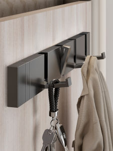 Khóa Treo Quần Áo Không Cần Khoan Gian Hàng Không Thể Thấy Phòng Tắm Cửa Chính Phòng Ngủ Gian Hàng Treo Quần Áo Có Thể Gập Lại