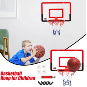 LF Indoor Basketball Hoop for Children Safety Funny Game Kids Home Exercise Basketball Hoop Set Wall Frame Stand Hanging Backboard