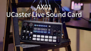 Ulanzi AX01 UCaster All-in-one Audio Mixer Live Sound Card Control for Online Gaming Streaming